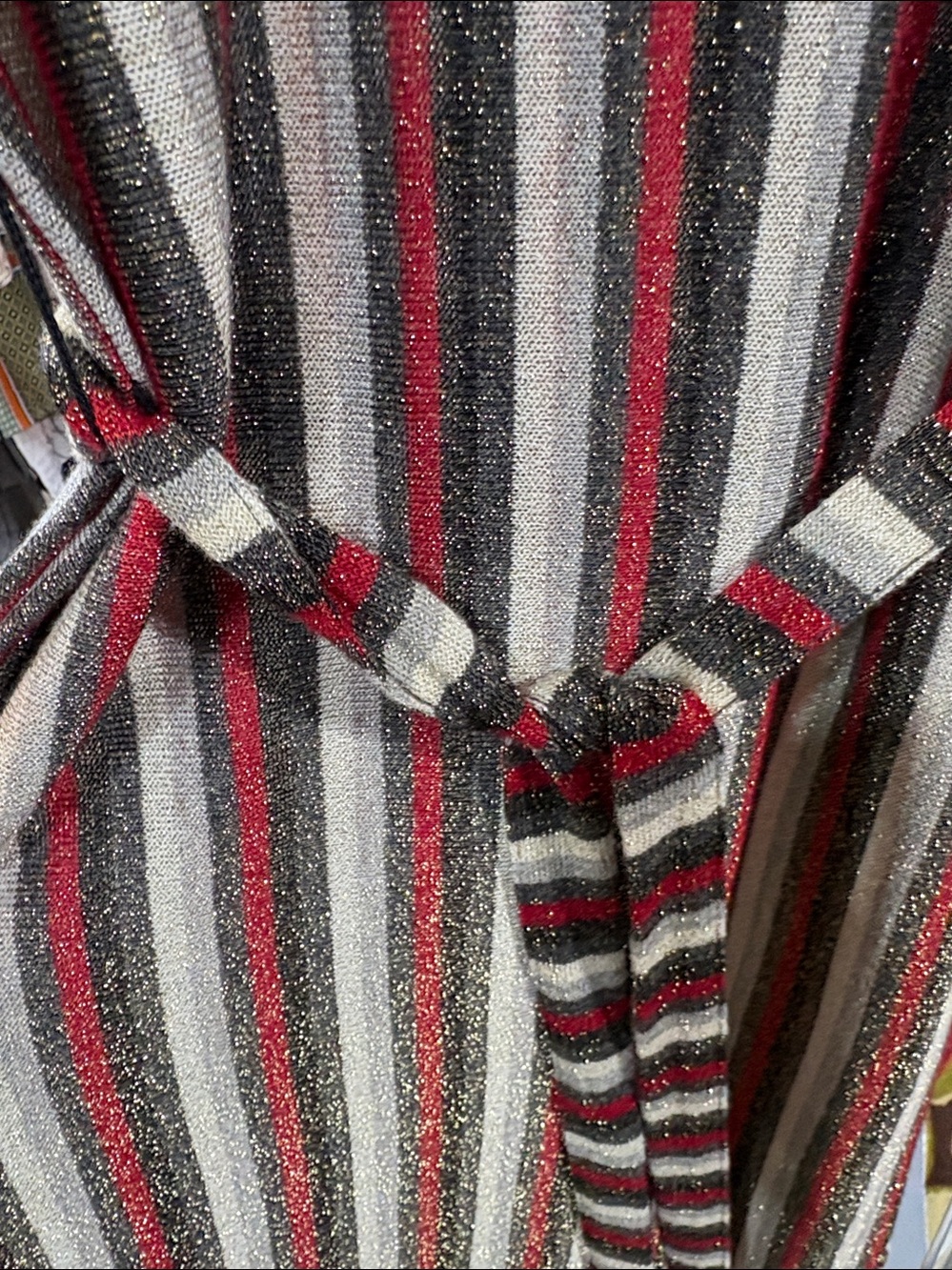 Zara Knit striped sparkle dress - Picture 3 of 3